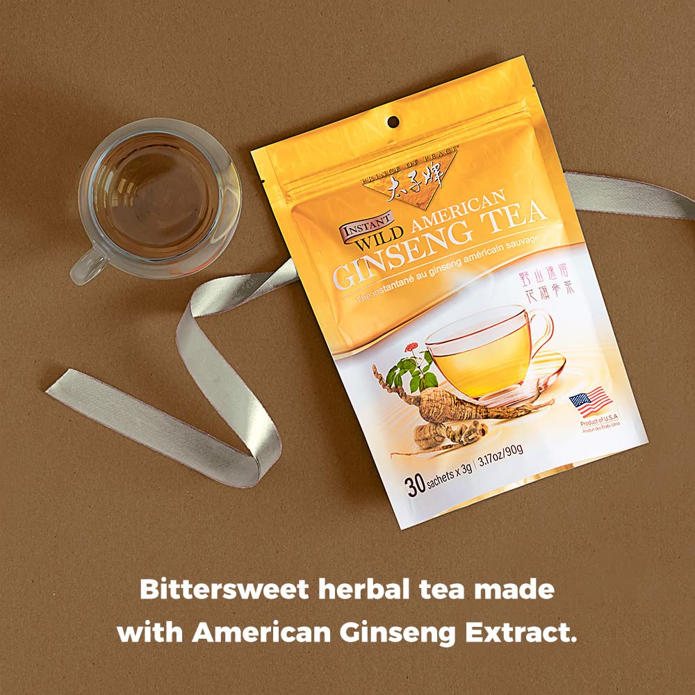 Prince of Peace Wild Ginseng Instant Tea, 30 sachets