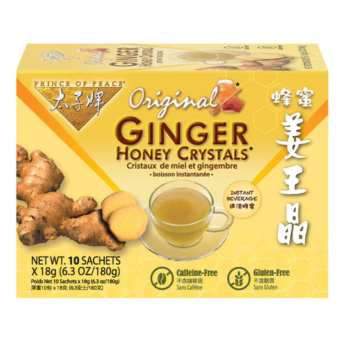 Prince of Peace Instant Ginger Honey Crystals(18gX10 Packets)