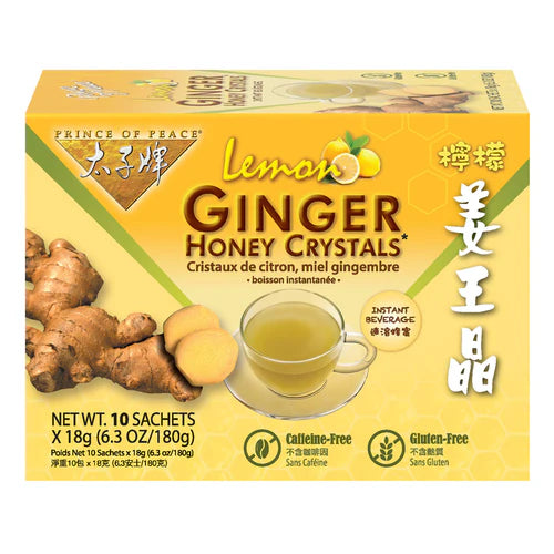 Prince of Peace Instant  Lemon Honey Ginger Crystals (18gX10 Packets)
