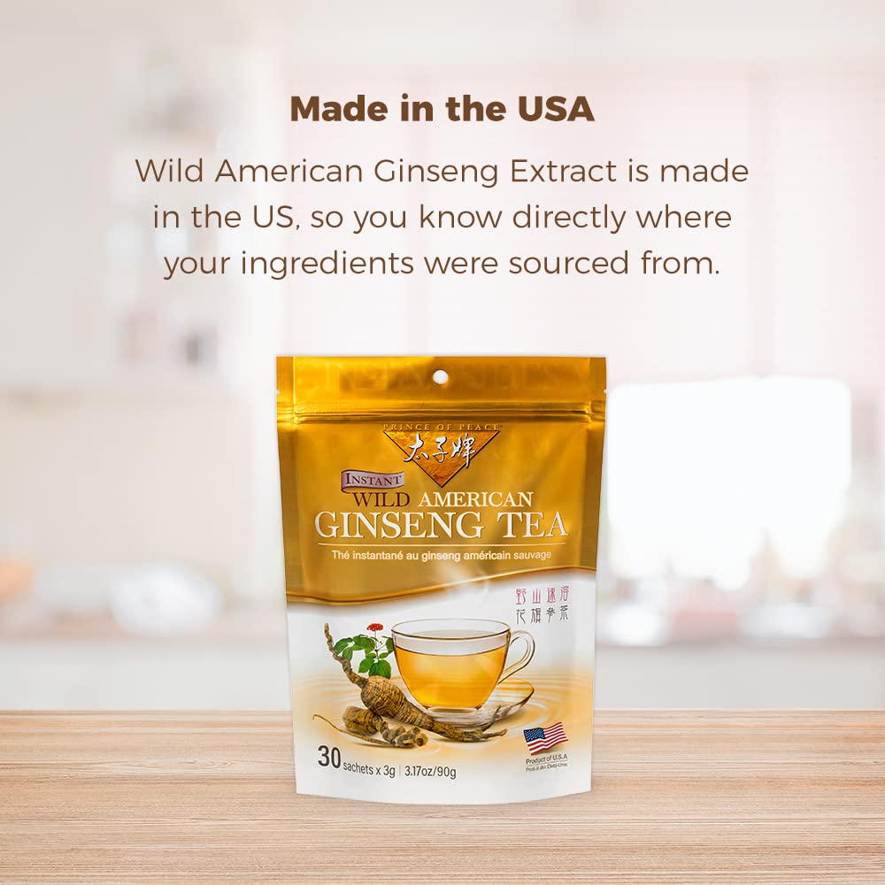 Prince of Peace Wild Ginseng Instant Tea, 30 sachets
