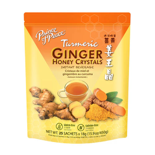 Prince of Peace Turmeric Ginger Honey Crystals Instant Beverage (1 Lb)