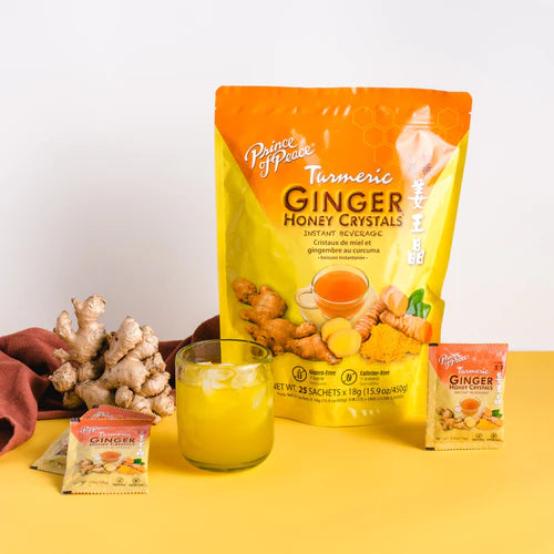 Prince of Peace Turmeric Ginger Honey Crystals Instant Beverage (1 Lb)
