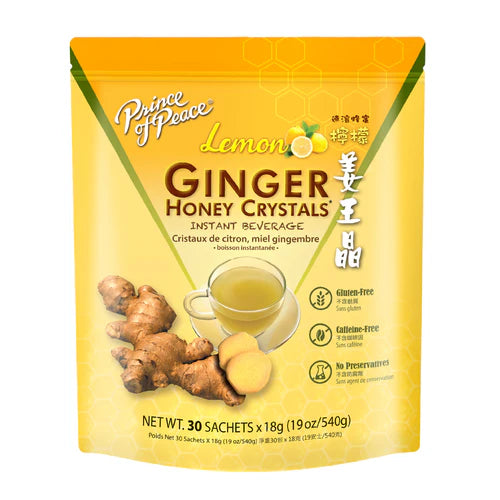 Prince of Peace Lemon Ginger Honey Crystals Instant Beverage (1Lb)
